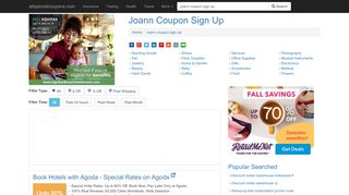 
                            7. Joann Coupon Sign Up - allspecialcoupons.com