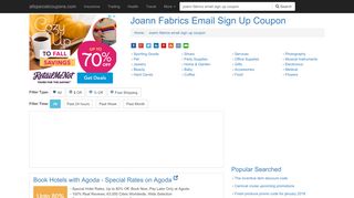 
                            3. Joann Fabrics Email Sign Up Coupon - …