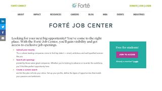 
                            5. Job Center - Forté Foundation