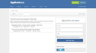 
                            6. Job Listings - ApplicantPro Jobs