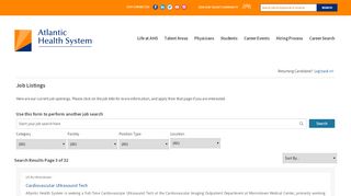 
                            4. Job Listings at Atlantic Health System