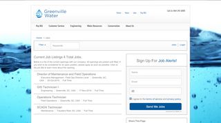 
                            6. Job Listings - Greenville Water Jobs