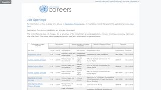 
                            6. Job Openings - UN Careers - un.org