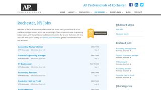 
                            8. Job Opportunities - AP Professionals of Rochester, NY