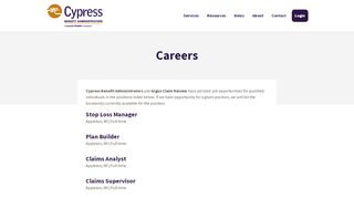 
                            5. Job Opportunities at Cypress Benefit Administrators & Argus Claim ...