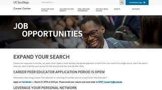 
                            2. Job Opportunities - career.ucsd.edu