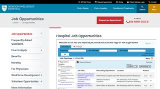 
                            1. Job Opportunities - Newton-Wellesley Hospital