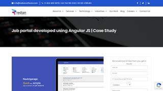 
                            5. Job portal developed using Angular JS | Case Study - Redian Software