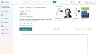 
                            4. Job Portal | Information Science | Digital & Social Media - Scribd