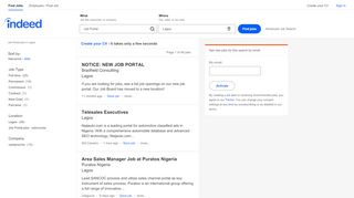 
                            8. Job Portal Jobs in Lagos | Indeed.com