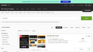 
                            4. Job Portal Website Templates from ThemeForest