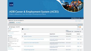 
                            1. Job Search - ADB Career & Employment System (ACES)