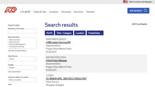 
                            2. Job Search at ADP - Job Search Results - ADP Careers
