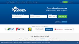 
                            1. Job Search - Find 175,000 UK jobs on CV-Library