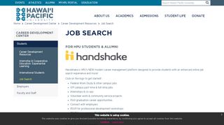 
                            4. Job Search - Hawaii Pacific University