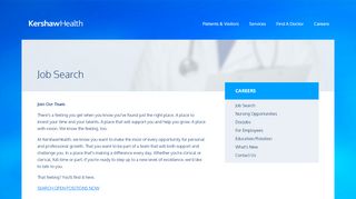 
                            7. Job Search - Kershaw Health