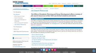 
                            4. Job Search Resources - New York Law School