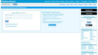 
                            3. Job Searcher Login at PakistanJobs.pk