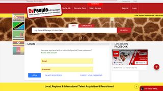 
                            2. Job Seeker Login - CV People Africa Tanzania
