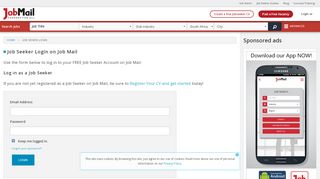 
                            10. Job Seeker Login | Job Mail