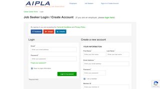 
                            3. Job Seeker Sign Up and Login - American Intellectual Property Law ...