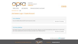 
                            7. Job Seeker Sign Up and Login - Apra Career Center