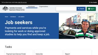 
                            10. Job seekers - Australian Government Department of Human ...