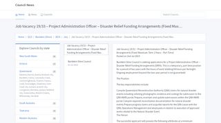 
                            8. Job Vacancy 19/33 – Project Administration Officer – Disaster Relief ...