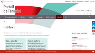 
                            2. JobBoard — ADEM - FACILITONS L'EMPLOI // Luxembourg