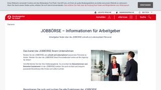 
                            2. JOBBÖRSE – Informationen für Arbeitgeber - Bundesagentur ...