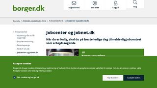 
                            2. Jobcenter og jobnet.dk - Borger.dk