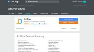 
                            5. JobDiva Features & Capabilities | GetApp®