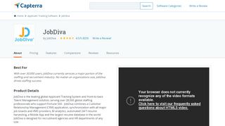 
                            6. JobDiva Reviews and Pricing - 2019 - Capterra