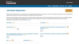 
                            6. JobGateway - Job Seeker Registration - PA CareerLink