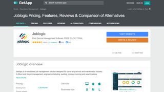 
                            4. Joblogic Pricing, Features, Reviews & Comparison of Alternatives ...