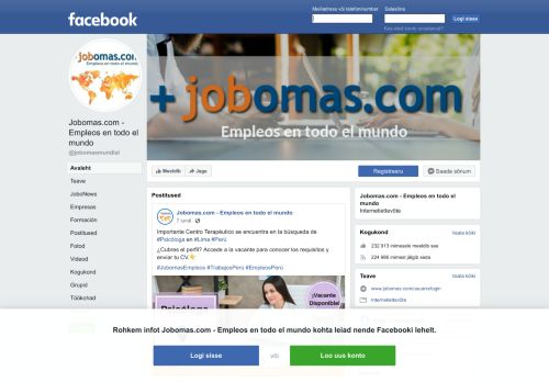 
                            6. Jobomas.com - Empleos en todo el mundo - Avaleht | Facebook