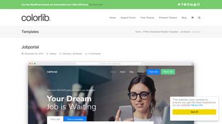 
                            2. Jobportal - Free Job Listing Website Template 2019 - Colorlib