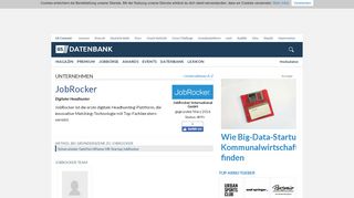 
                            7. JobRocker - Unternehmensprofil | Gründerszene