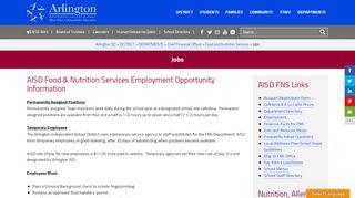 
                            9. Jobs » Arlington ISD - Home » AISD