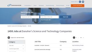 
                            3. Jobs at Danaher's Science and Technology ... - Danaher Career