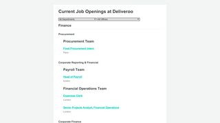 
                            9. Jobs at Deliveroo - Greenhouse