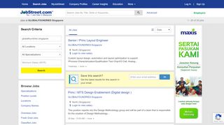 
                            9. Jobs at GLOBALFOUNDRIES Singapore - JobStreet.com