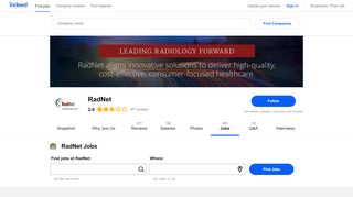 
                            5. Jobs at RadNet | Indeed.com