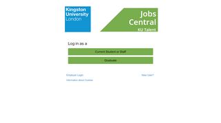 
                            2. Jobs Central Login - Kingston University London