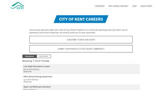 
                            5. Jobs | City of Kent