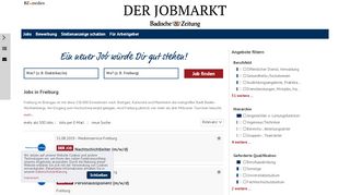 
                            5. Jobs in Freiburg | DER JOBMARKT | Badische …