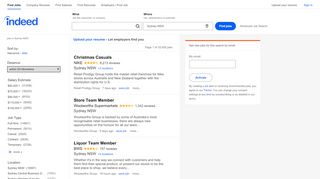 
                            8. Jobs in Sydney NSW (with Salaries) | Indeed.com
