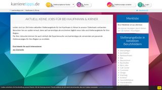 
                            6. Jobs Kaufmann & Kirner - Das aktuelle Job und …