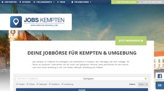 
                            7. Jobs Kempten » Deine Jobbörse für Kempten & …