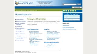 
                            4. Jobs - Municipality of Anchorage